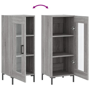 Ντουλάπι Γκρι Sonoma 34,5x34x90 εκ. από Επεξεργασμένο Ξύλο
