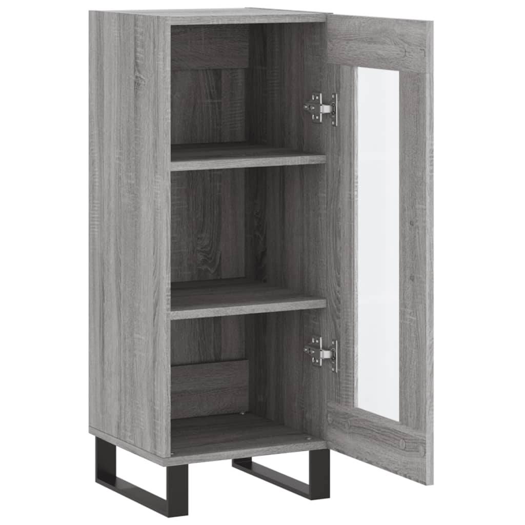 Ντουλάπι Γκρι Sonoma 34,5x34x90 εκ. από Επεξεργασμένο Ξύλο