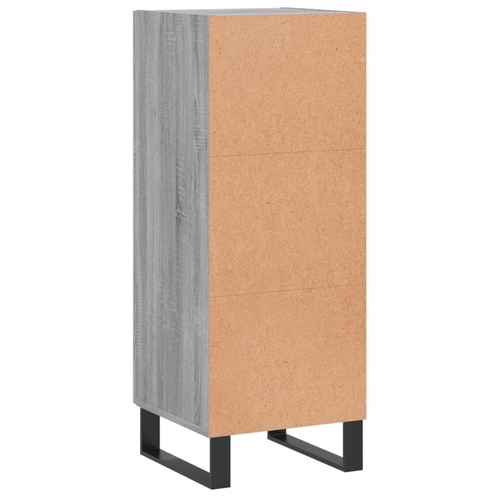 Ντουλάπι Γκρι Sonoma 34,5x34x90 εκ. από Επεξεργασμένο Ξύλο