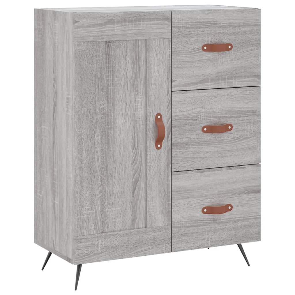 Ντουλάπι Γκρι Sonoma 69,5 x 34 x 90 εκ. από Επεξεργασμένο Ξύλο - Pakobazaar