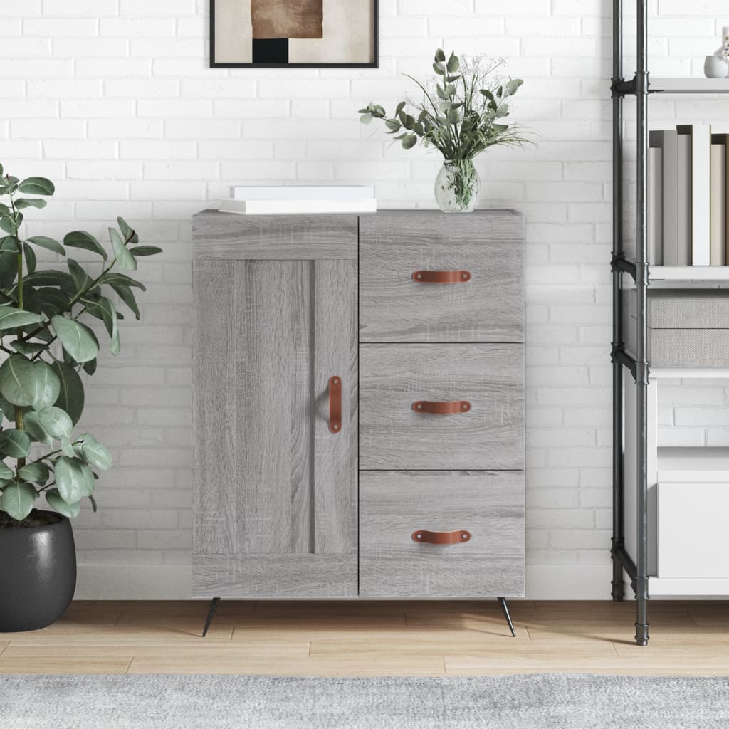 Ντουλάπι Γκρι Sonoma 69,5 x 34 x 90 εκ. από Επεξεργασμένο Ξύλο - Pakobazaar