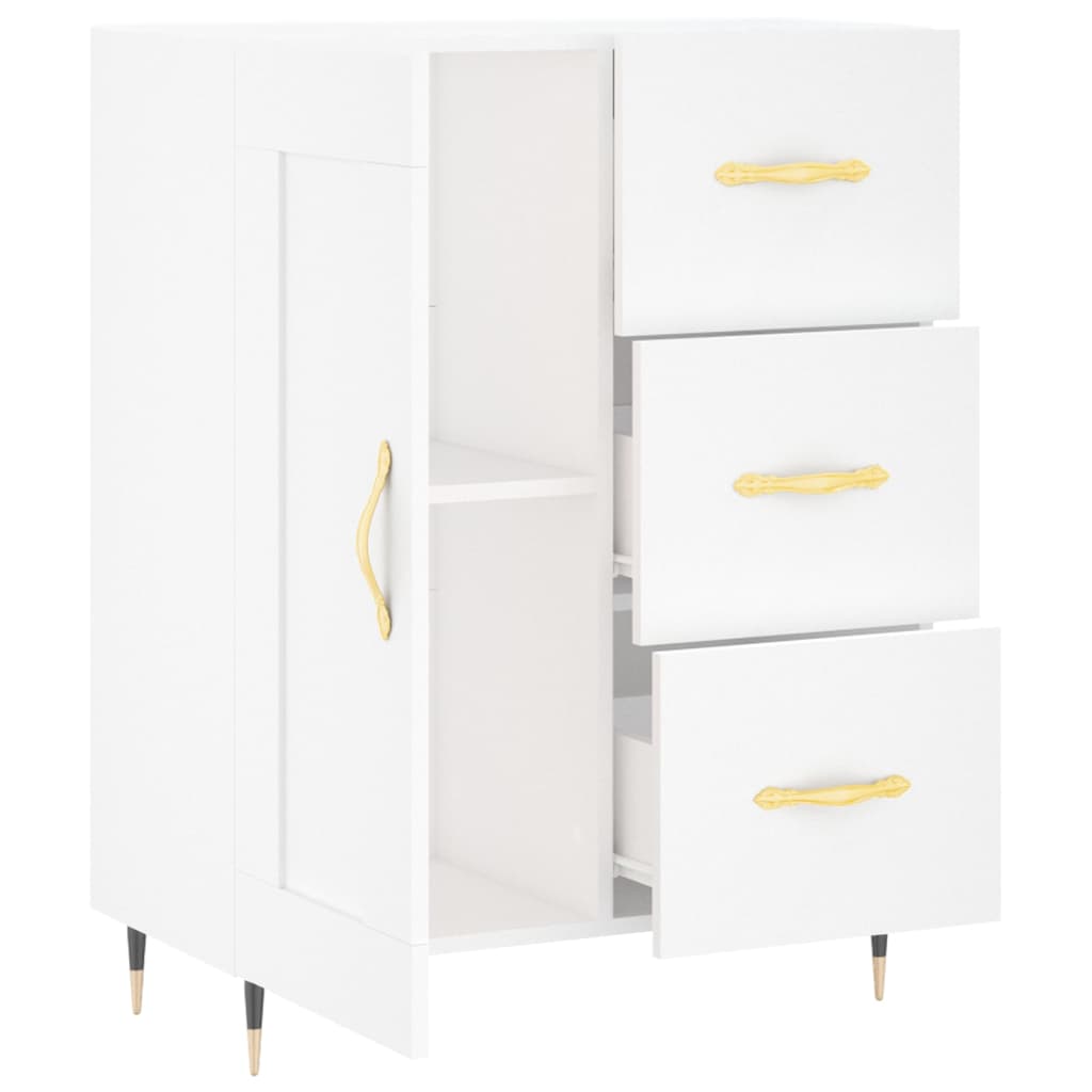 Ντουλάπι Λευκό 69,5 x 34 x 90 εκ. από Επεξεργασμένο Ξύλο