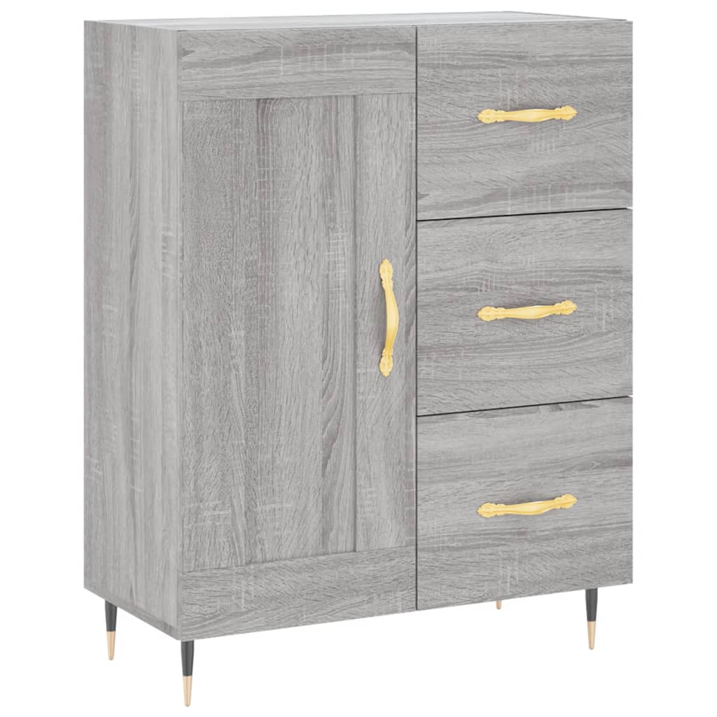 Ντουλάπι Γκρι Sonoma 69,5 x 34 x 90 εκ. από Επεξεργασμένο Ξύλο