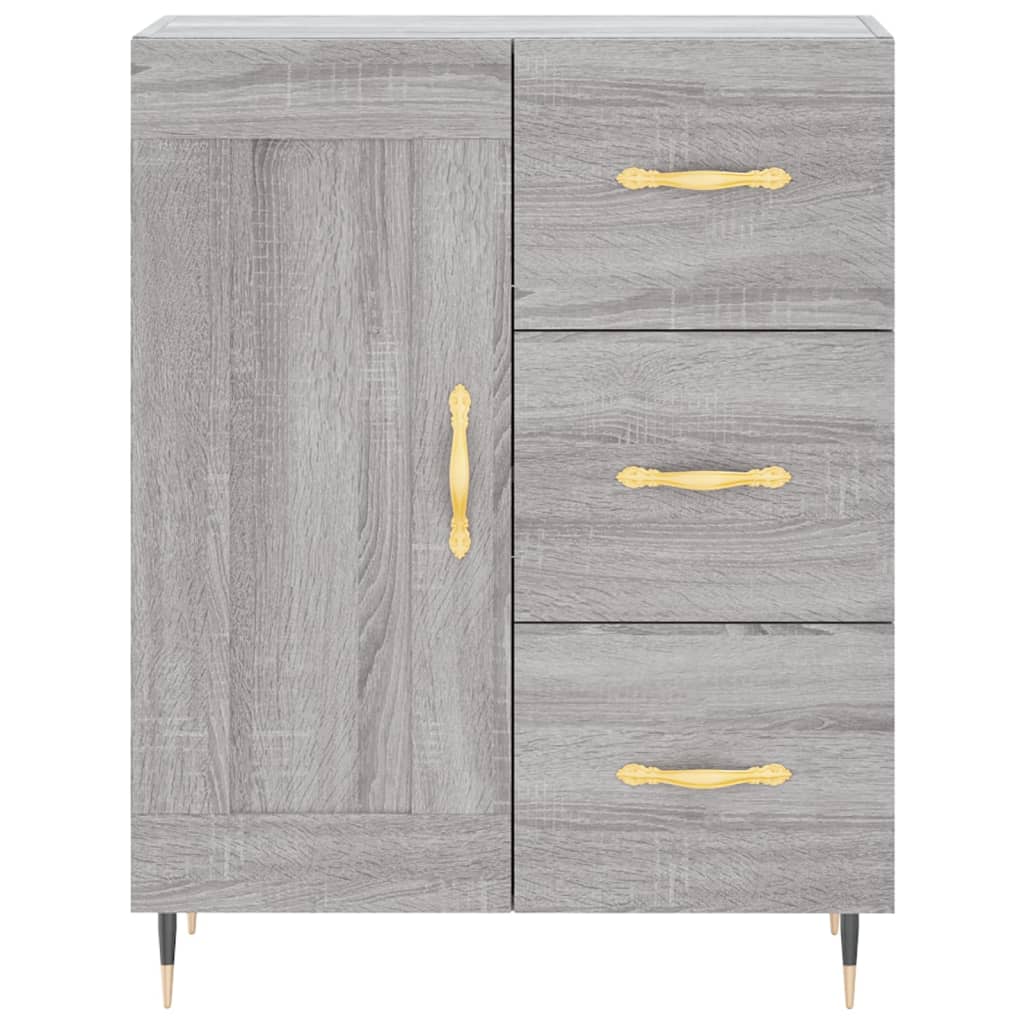 Ντουλάπι Γκρι Sonoma 69,5 x 34 x 90 εκ. από Επεξεργασμένο Ξύλο