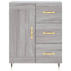 Ντουλάπι Γκρι Sonoma 69,5 x 34 x 90 εκ. από Επεξεργασμένο Ξύλο
