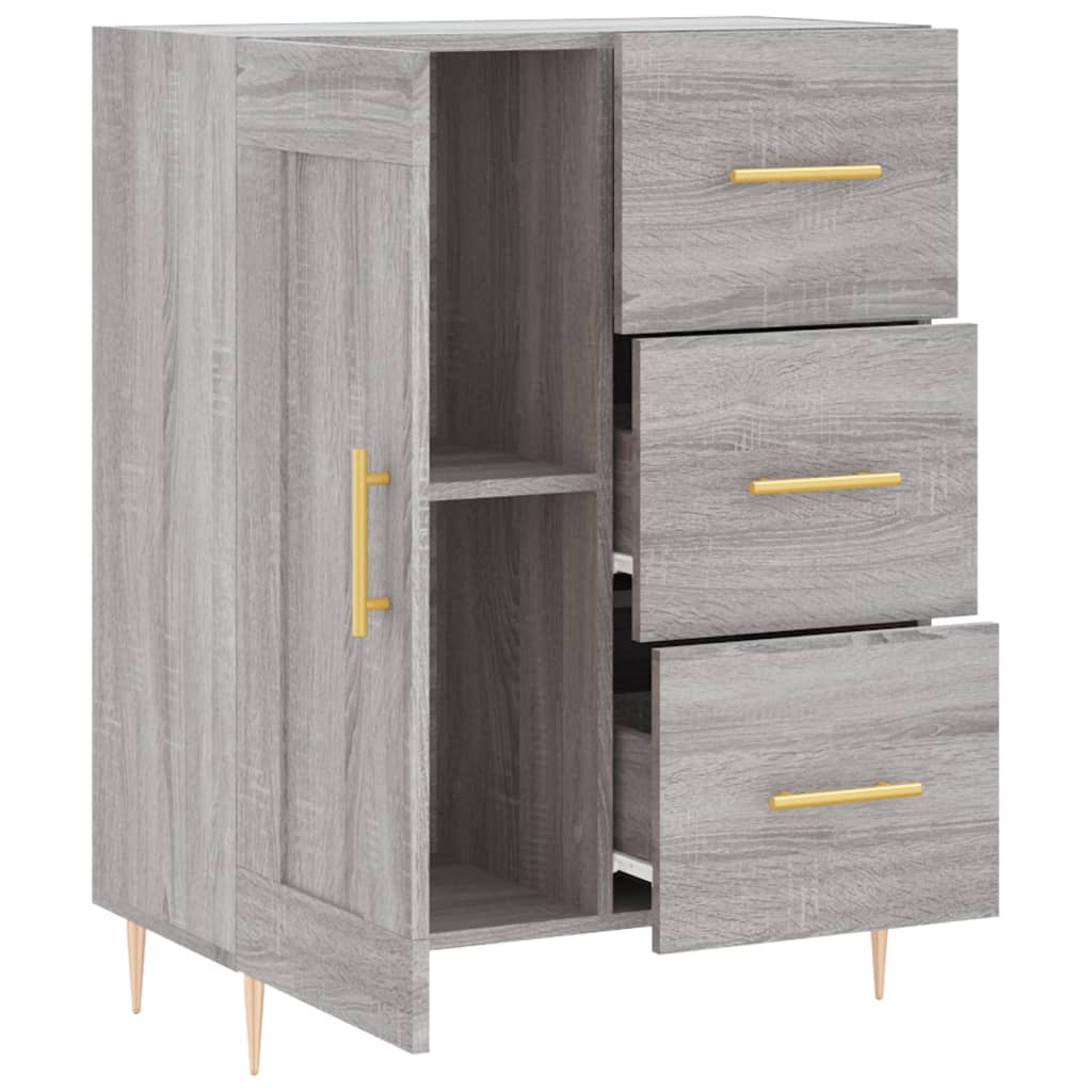 Ντουλάπι Γκρι Sonoma 69,5 x 34 x 90 εκ. από Επεξεργασμένο Ξύλο