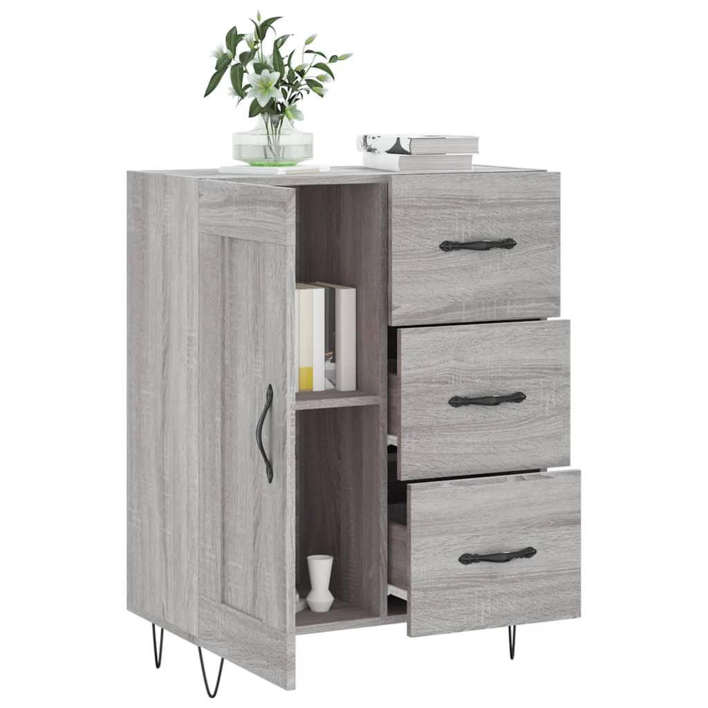Ντουλάπι Γκρι Sonoma 69,5 x 34 x 90 εκ. από Επεξεργασμένο Ξύλο
