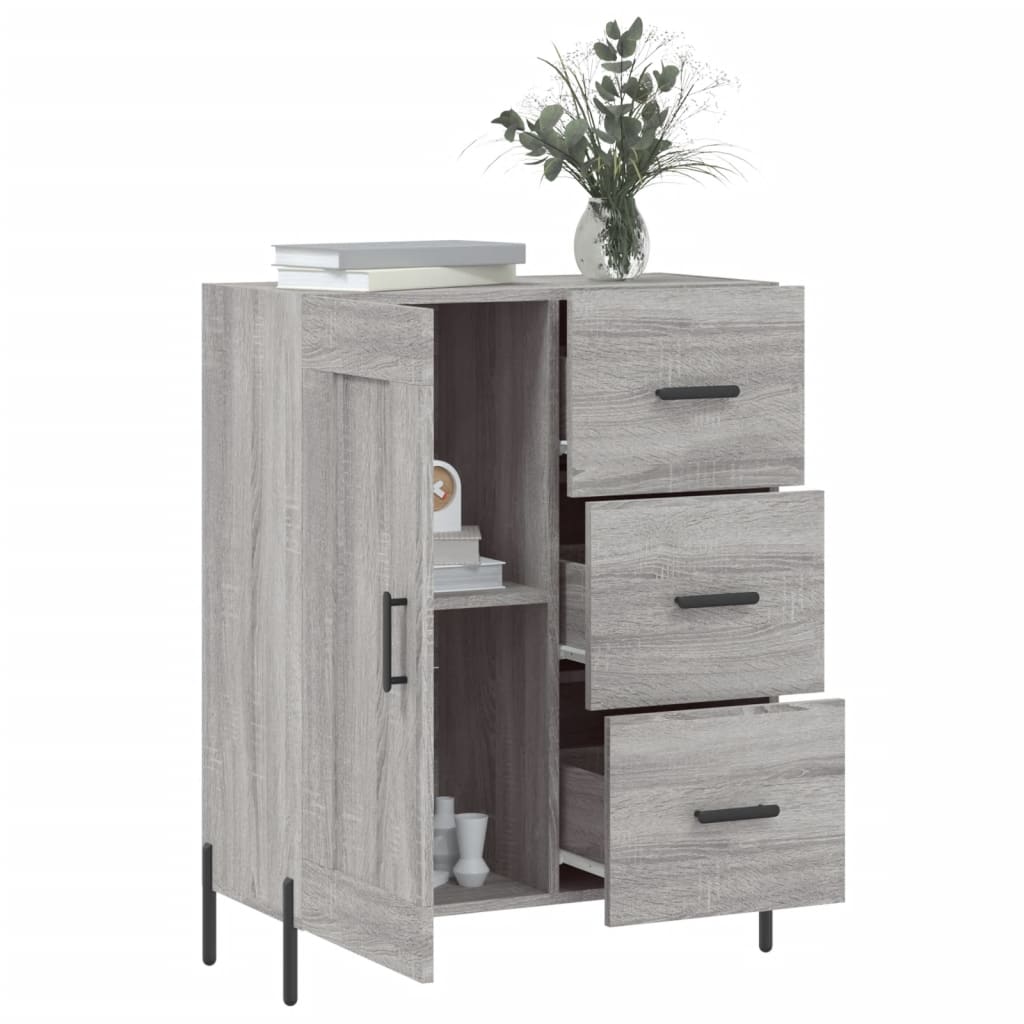 Ντουλάπι Γκρι Sonoma 69,5 x 34 x 90 εκ. από Επεξεργασμένο Ξύλο