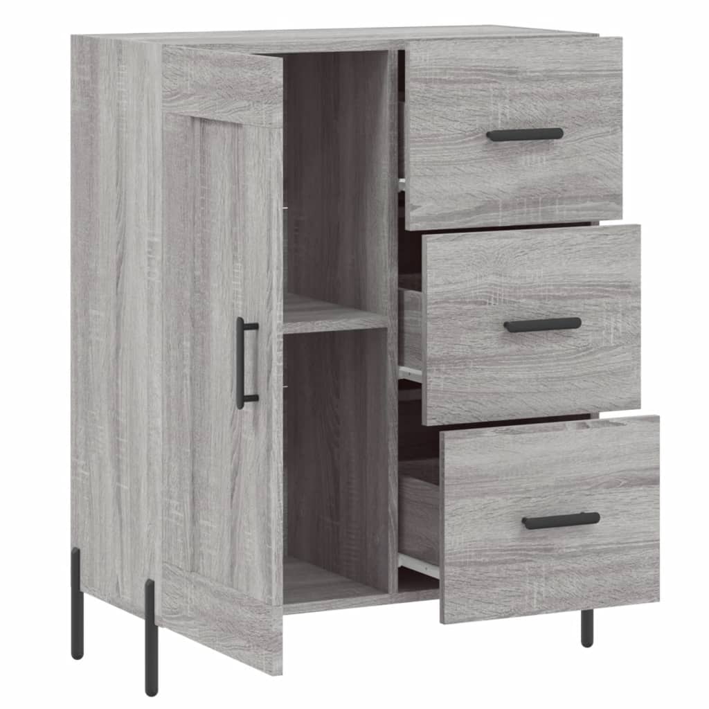 Ντουλάπι Γκρι Sonoma 69,5 x 34 x 90 εκ. από Επεξεργασμένο Ξύλο