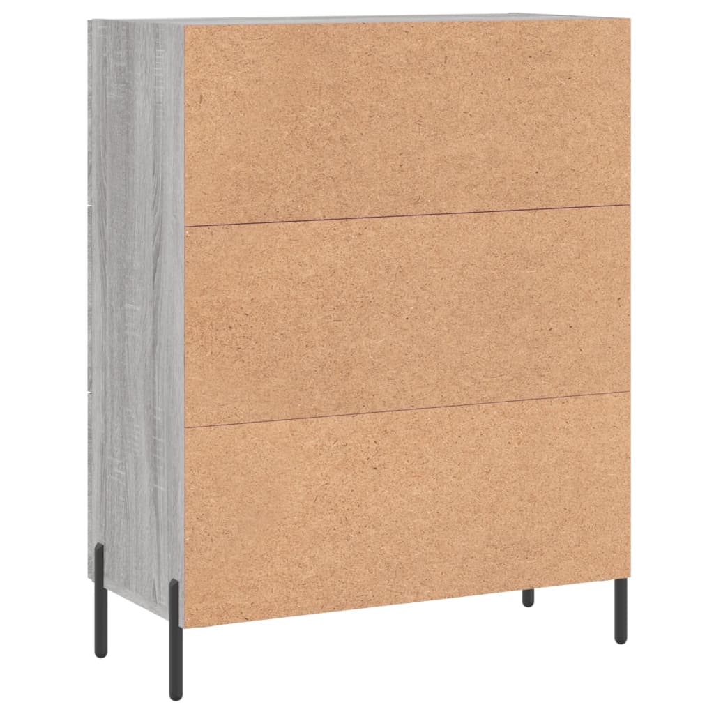 Ντουλάπι Γκρι Sonoma 69,5 x 34 x 90 εκ. από Επεξεργασμένο Ξύλο