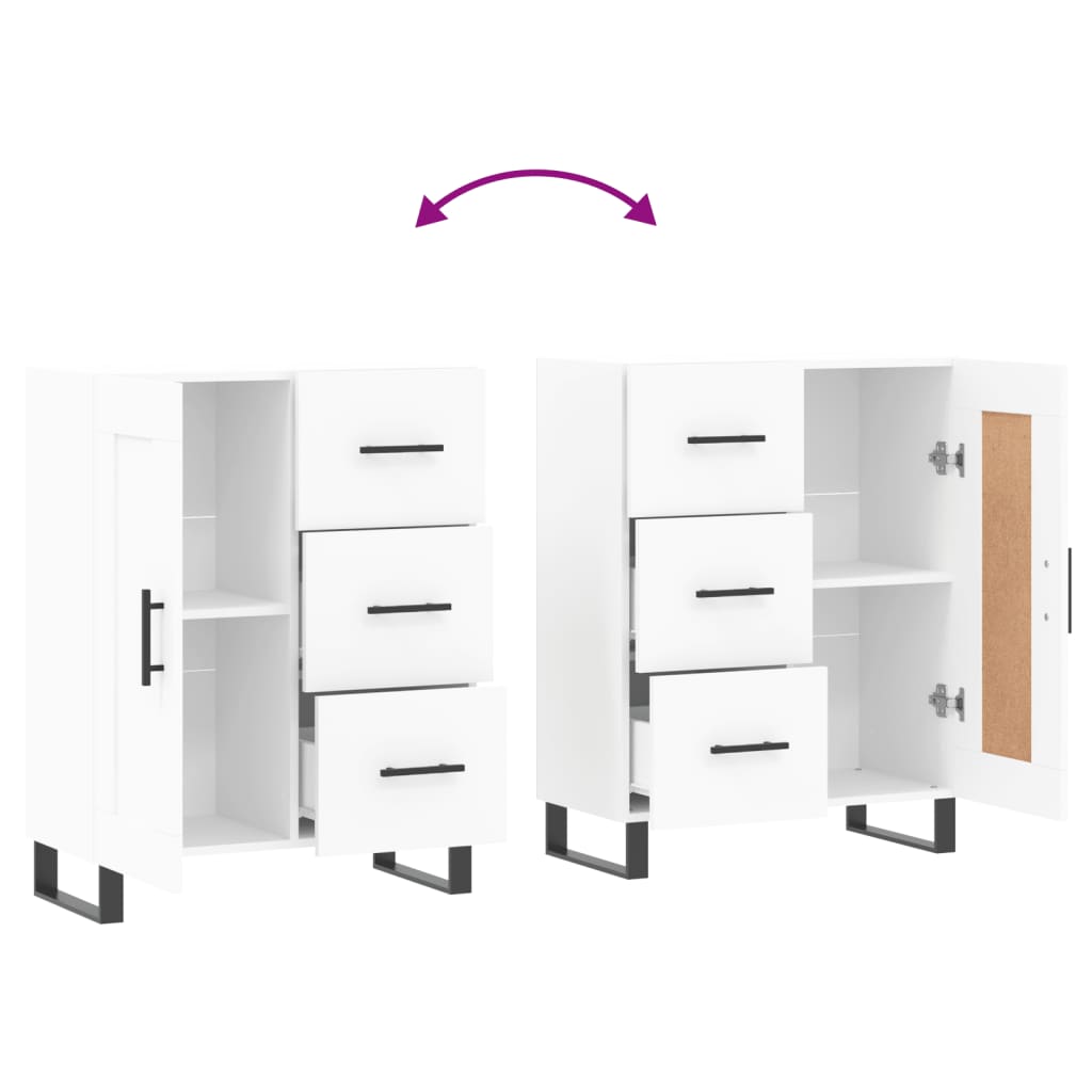 Ντουλάπι Λευκό 69,5 x 34 x 90 εκ. από Επεξεργασμένο Ξύλο