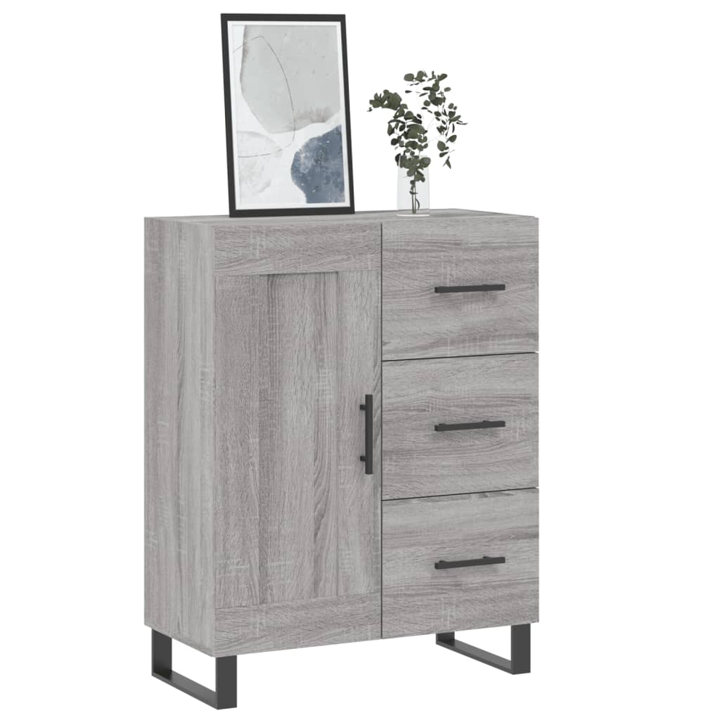 Ντουλάπι Γκρι Sonoma 69,5 x 34 x 90 εκ. από Επεξεργασμένο Ξύλο - Pakobazaar