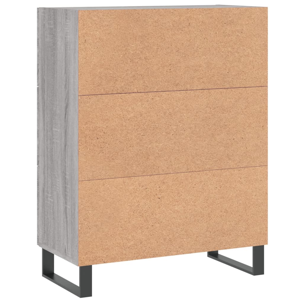 Ντουλάπι Γκρι Sonoma 69,5 x 34 x 90 εκ. από Επεξεργασμένο Ξύλο - Pakobazaar