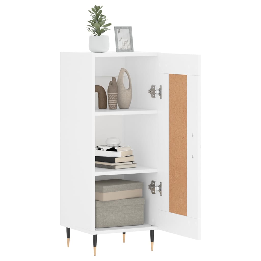 Ντουλάπι Λευκό 34,5 x 34 x 90 εκ. από Επεξεργασμένο Ξύλο