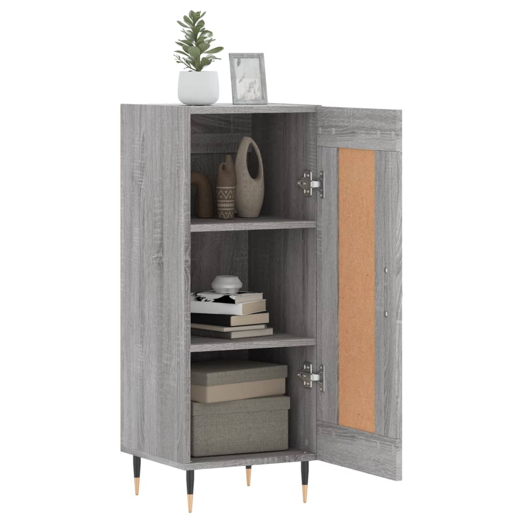 Ντουλάπι Γκρι Sonoma 34,5x34x90 εκ. από Επεξεργασμένο Ξύλο