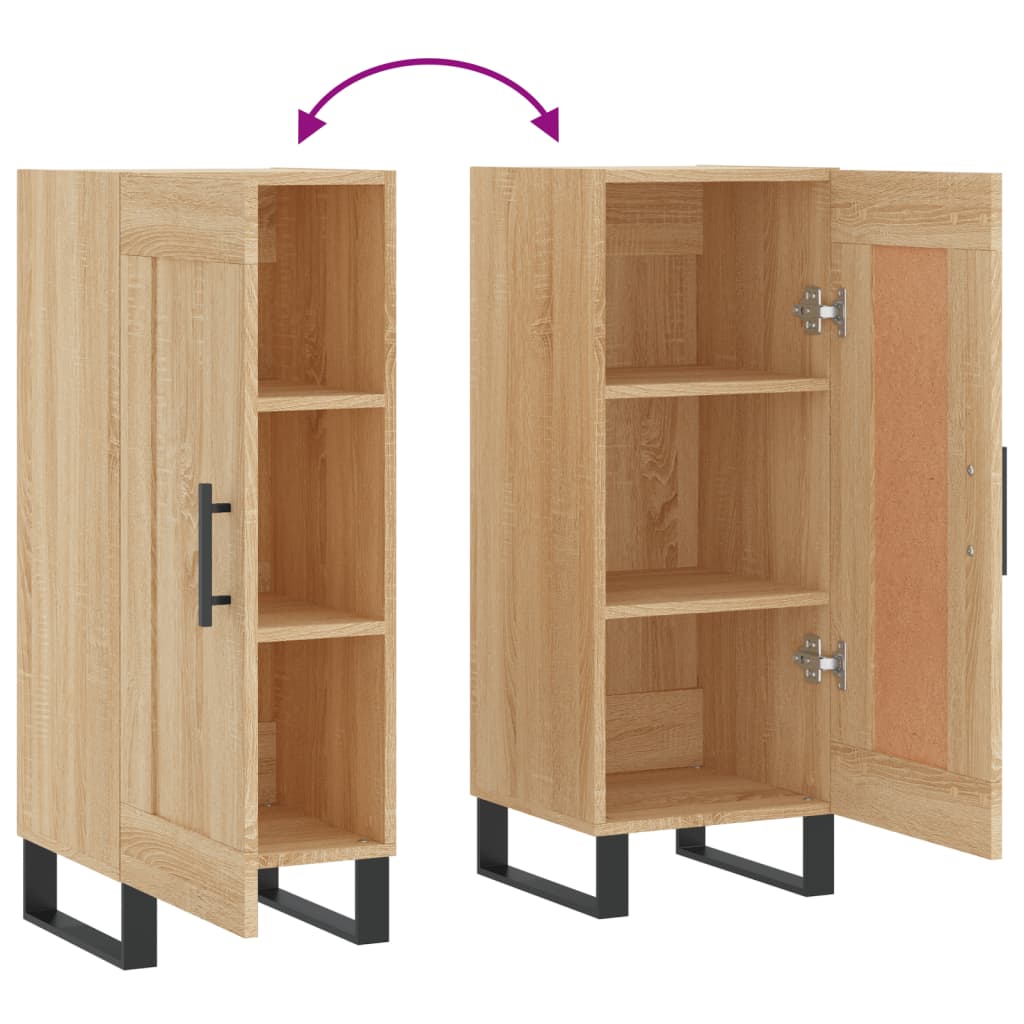 Ντουλάπι Sonoma Δρυς 34,5x34x90 εκ. από Επεξεργασμένο Ξύλο - Pakobazaar