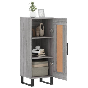 Ντουλάπι Γκρι Sonoma 34,5x34x90 εκ. από Επεξεργασμένο Ξύλο - Pakobazaar