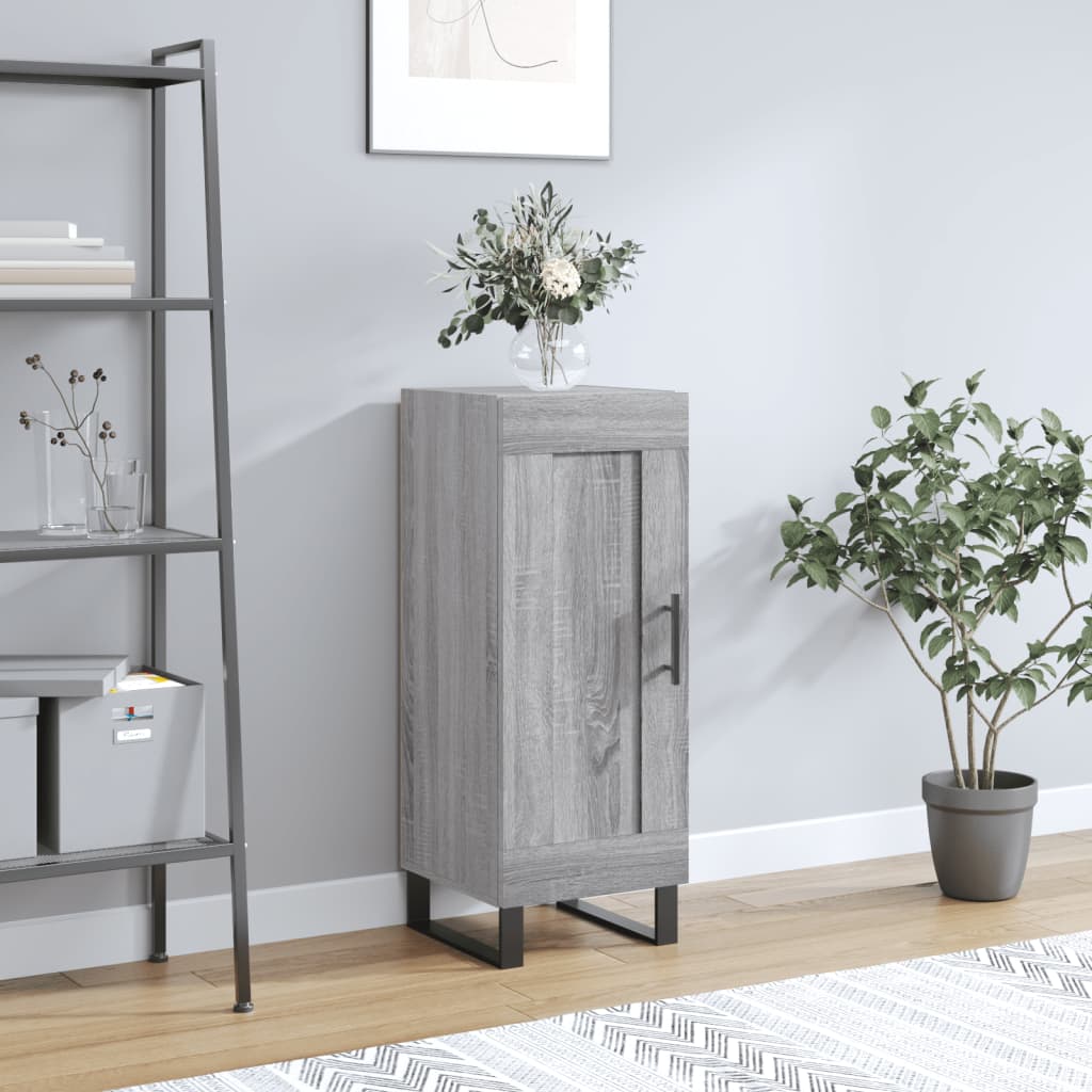 Ντουλάπι Γκρι Sonoma 34,5x34x90 εκ. από Επεξεργασμένο Ξύλο - Pakobazaar