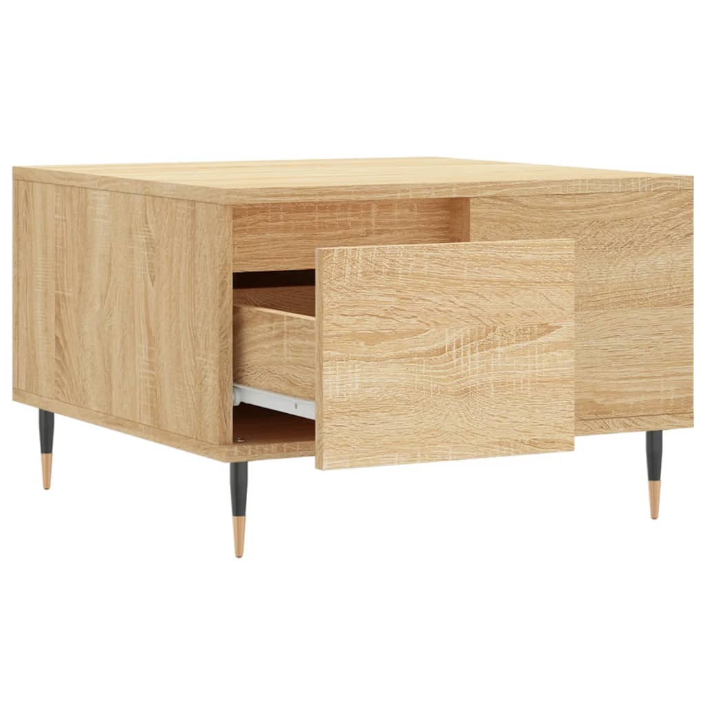 Τραπεζάκι Σαλονιού Sonoma Δρυς 55x55x36,5εκ. Επεξεργασμένο Ξύλο