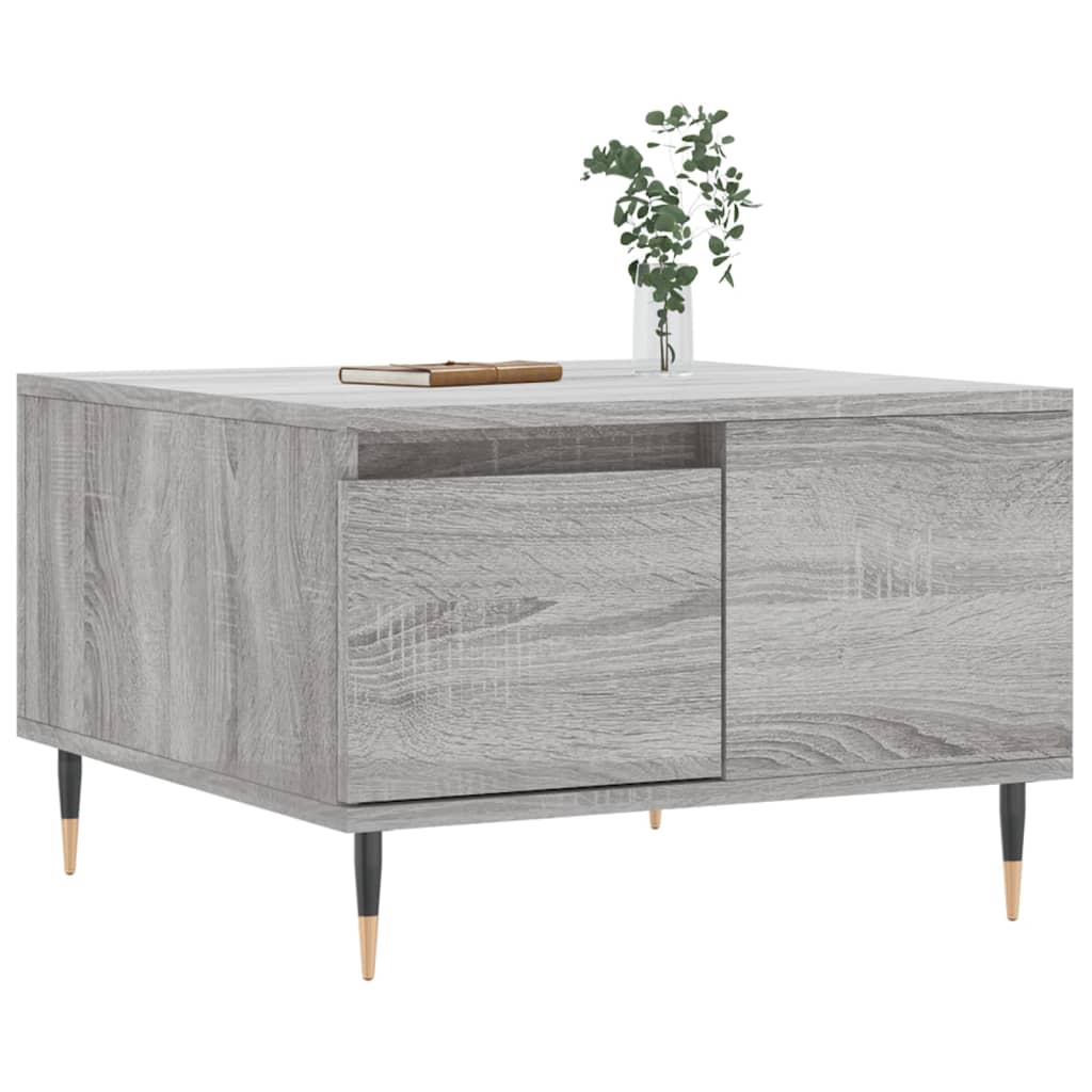 Τραπεζάκι Σαλονιού Γκρι Sonoma 55x55x36,5εκ. Επεξεργασμένο Ξύλο