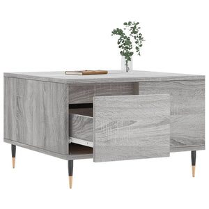 Τραπεζάκι Σαλονιού Γκρι Sonoma 55x55x36,5εκ. Επεξεργασμένο Ξύλο