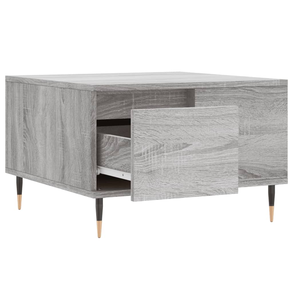 Τραπεζάκι Σαλονιού Γκρι Sonoma 55x55x36,5εκ. Επεξεργασμένο Ξύλο
