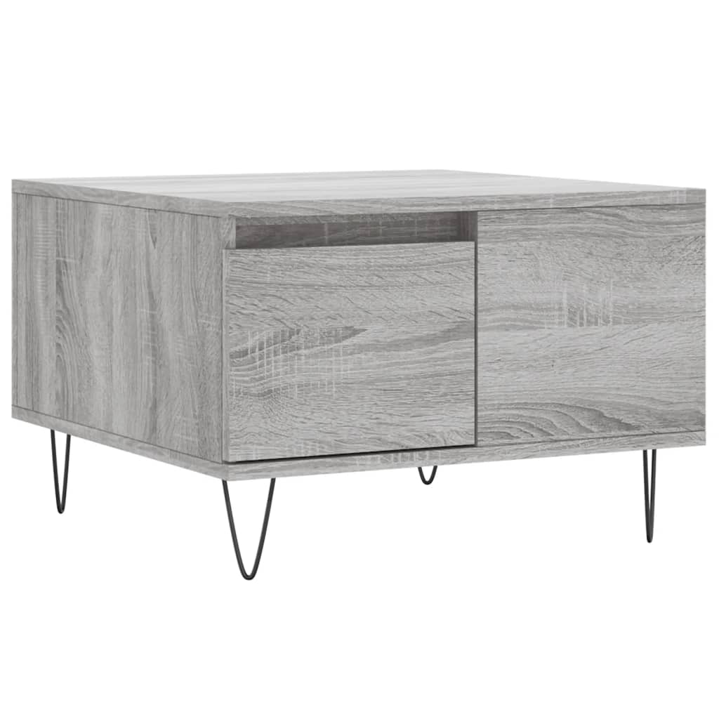 Τραπεζάκι Σαλονιού Γκρι Sonoma 55x55x36,5εκ. Επεξεργασμένο Ξύλο