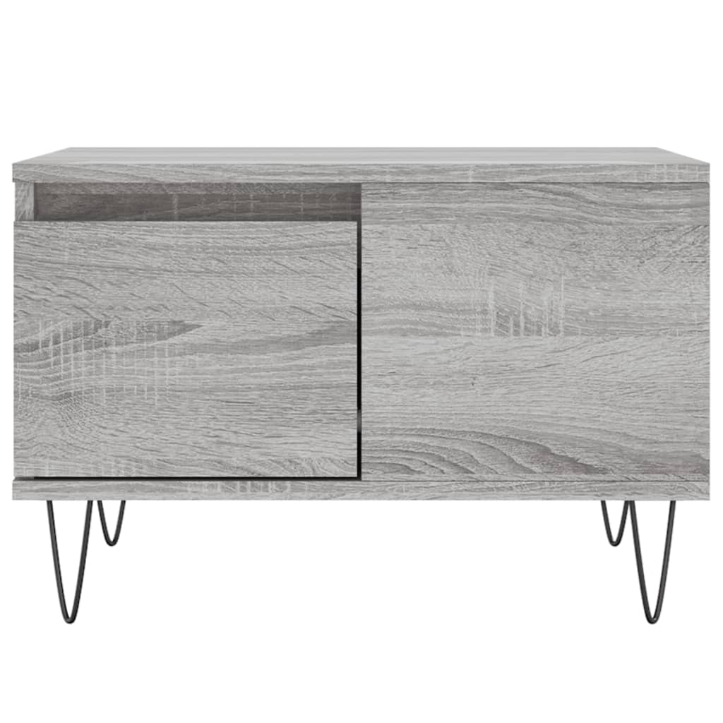 Τραπεζάκι Σαλονιού Γκρι Sonoma 55x55x36,5εκ. Επεξεργασμένο Ξύλο