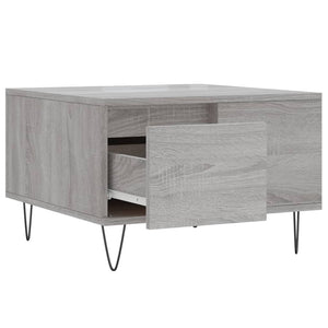 Τραπεζάκι Σαλονιού Γκρι Sonoma 55x55x36,5εκ. Επεξεργασμένο Ξύλο