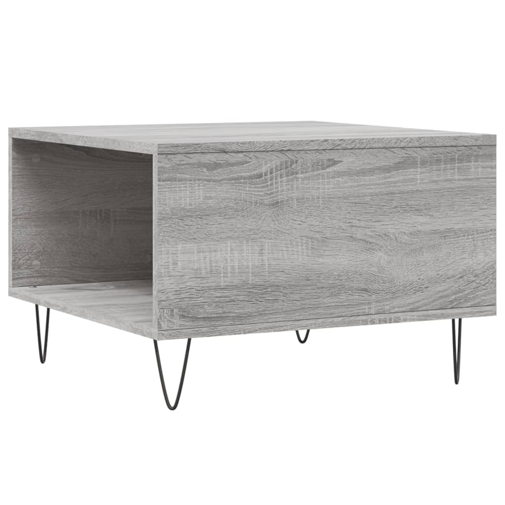 Τραπεζάκι Σαλονιού Γκρι Sonoma 55x55x36,5εκ. Επεξεργασμένο Ξύλο