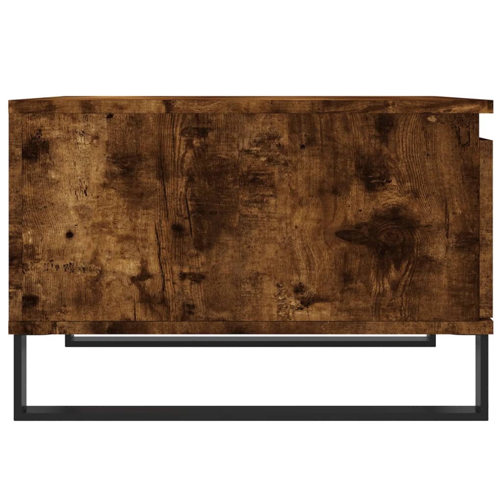 Τραπεζάκι Σαλονιού Καπνιστή Δρυς 55x55x36,5εκ. Επεξεργασμ. Ξύλο - Pakobazaar