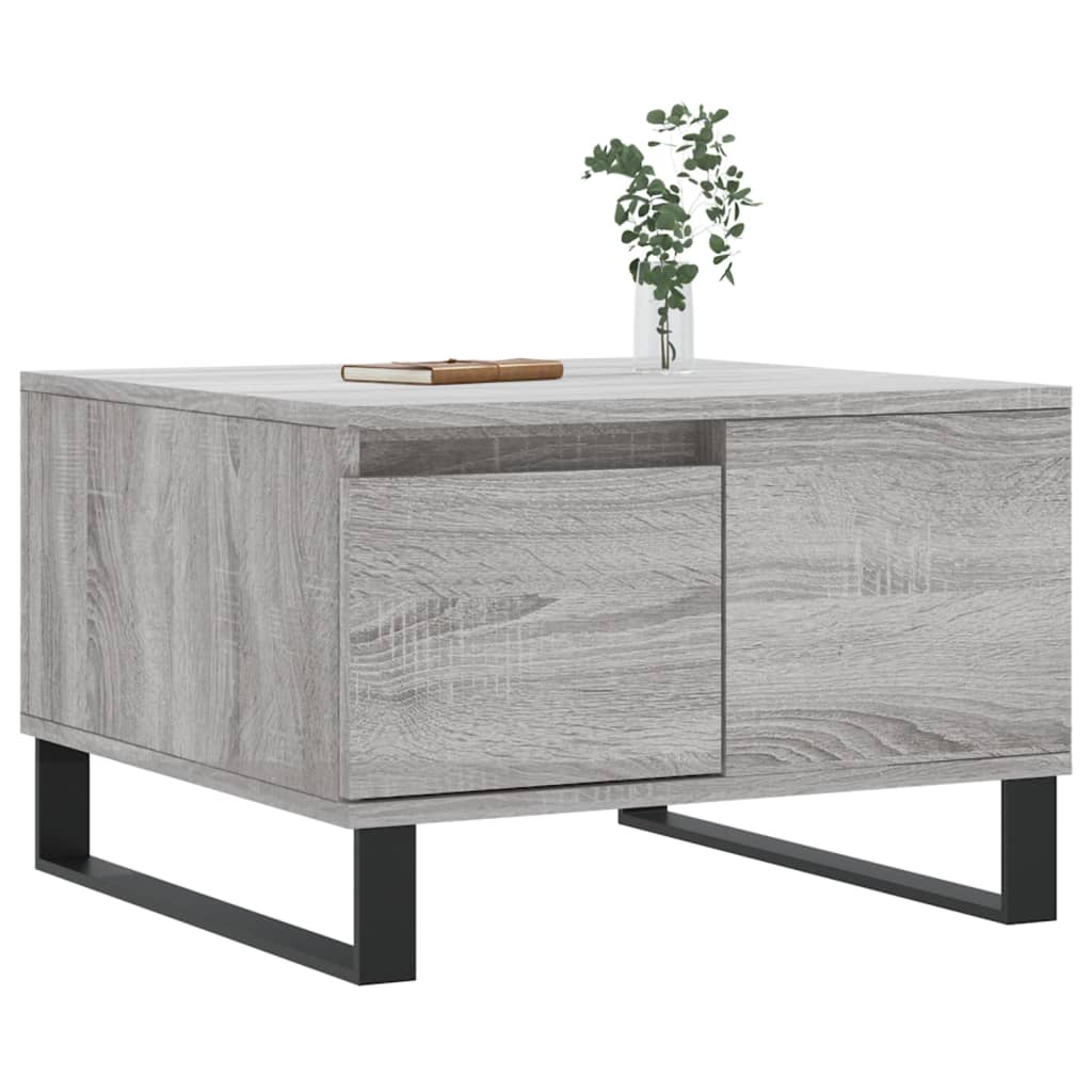 Τραπεζάκι Σαλονιού Γκρι Sonoma 55x55x36,5εκ. Επεξεργασμένο Ξύλο - Pakobazaar