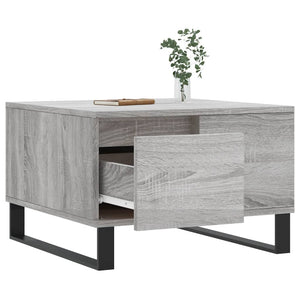 Τραπεζάκι Σαλονιού Γκρι Sonoma 55x55x36,5εκ. Επεξεργασμένο Ξύλο - Pakobazaar