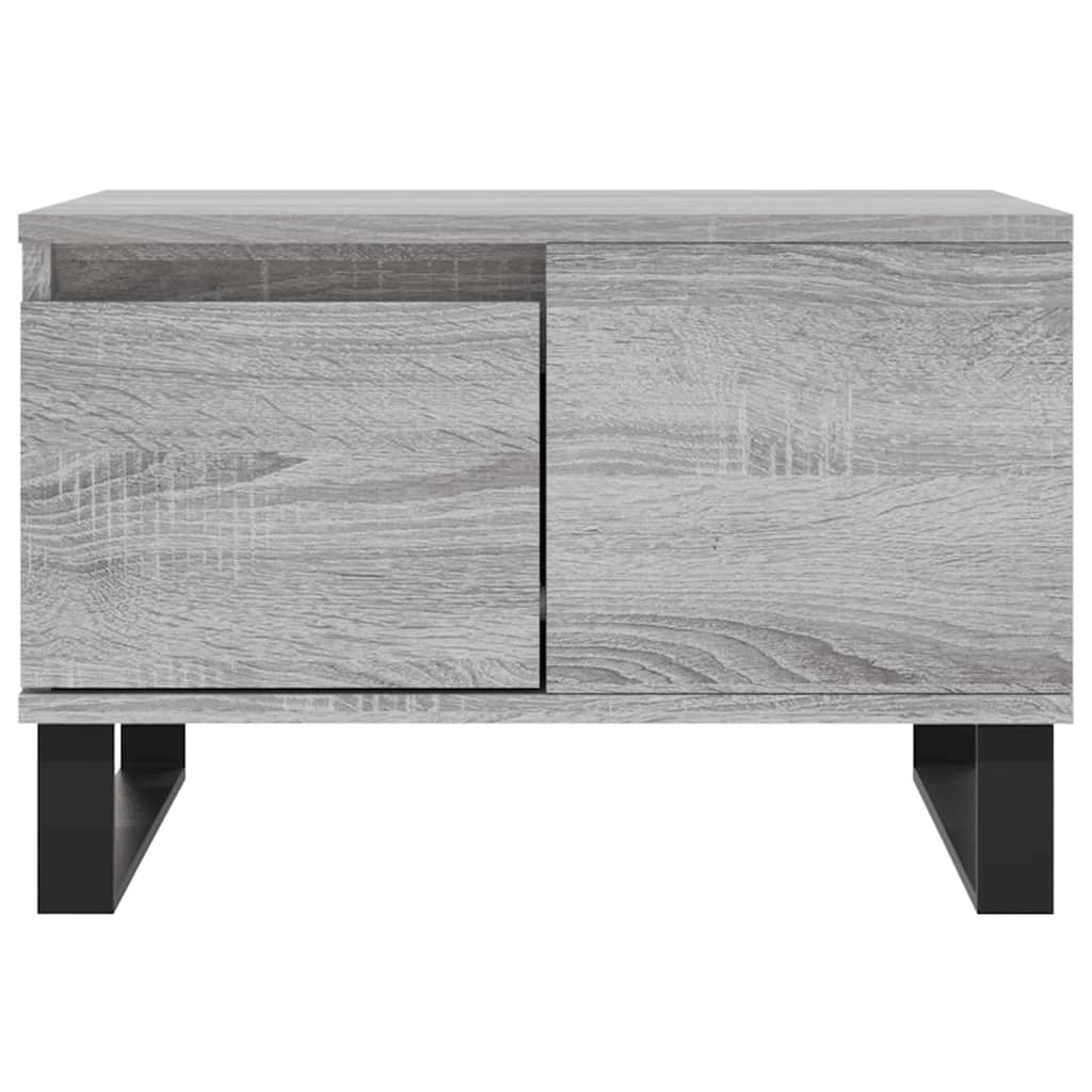 Τραπεζάκι Σαλονιού Γκρι Sonoma 55x55x36,5εκ. Επεξεργασμένο Ξύλο - Pakobazaar