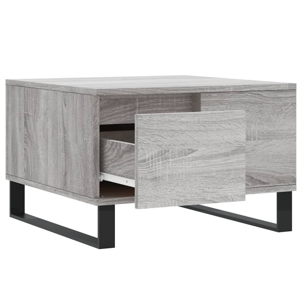 Τραπεζάκι Σαλονιού Γκρι Sonoma 55x55x36,5εκ. Επεξεργασμένο Ξύλο - Pakobazaar
