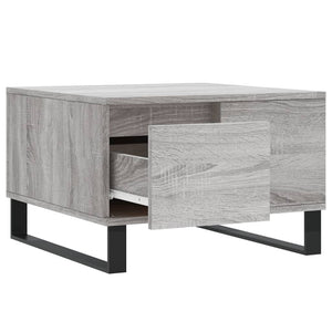 Τραπεζάκι Σαλονιού Γκρι Sonoma 55x55x36,5εκ. Επεξεργασμένο Ξύλο - Pakobazaar