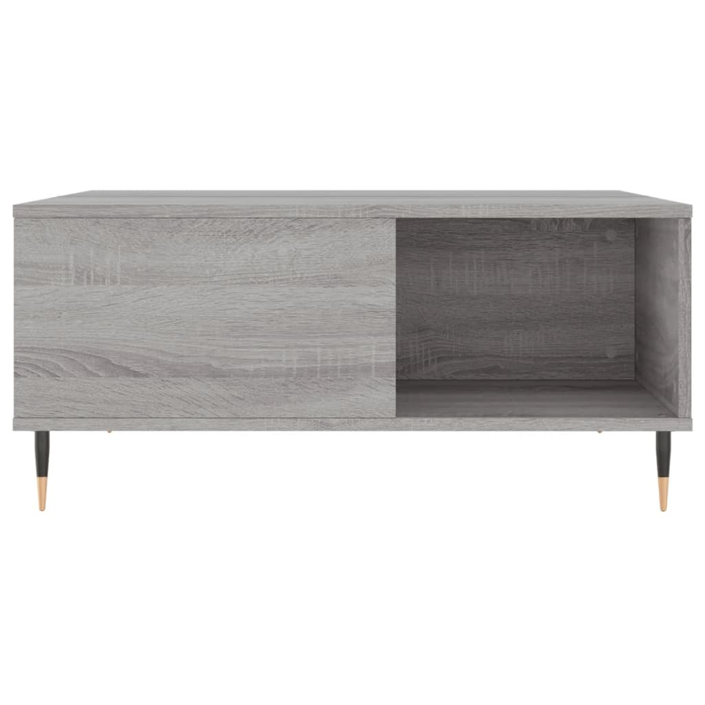 Τραπεζάκι Σαλονιού Γκρι Sonoma 80x80x36,5εκ. Επεξεργασμένο Ξύλο