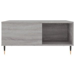 Τραπεζάκι Σαλονιού Γκρι Sonoma 80x80x36,5εκ. Επεξεργασμένο Ξύλο