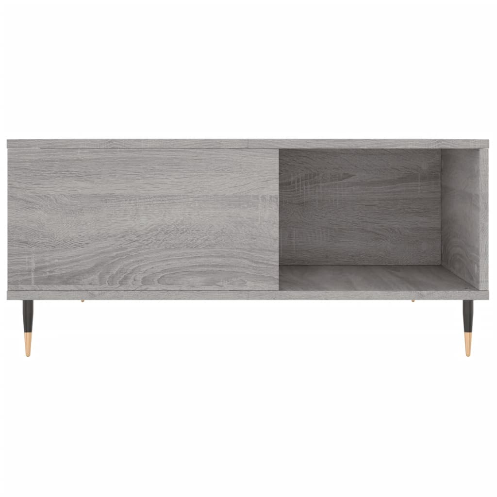 Τραπεζάκι Σαλονιού Γκρι Sonoma 80x80x36,5εκ. Επεξεργασμένο Ξύλο