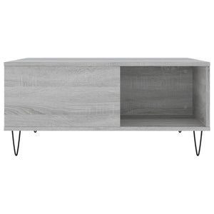 Τραπεζάκι Σαλονιού Γκρι Sonoma 80x80x36,5εκ. Επεξεργασμένο Ξύλο - Pakobazaar