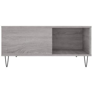 Τραπεζάκι Σαλονιού Γκρι Sonoma 80x80x36,5εκ. Επεξεργασμένο Ξύλο - Pakobazaar