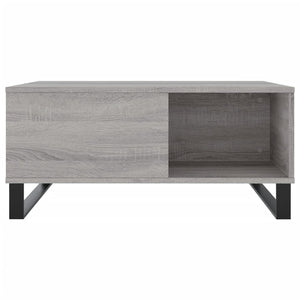 Τραπεζάκι Σαλονιού Γκρι Sonoma 80x80x36,5εκ. Επεξεργασμένο Ξύλο - Pakobazaar