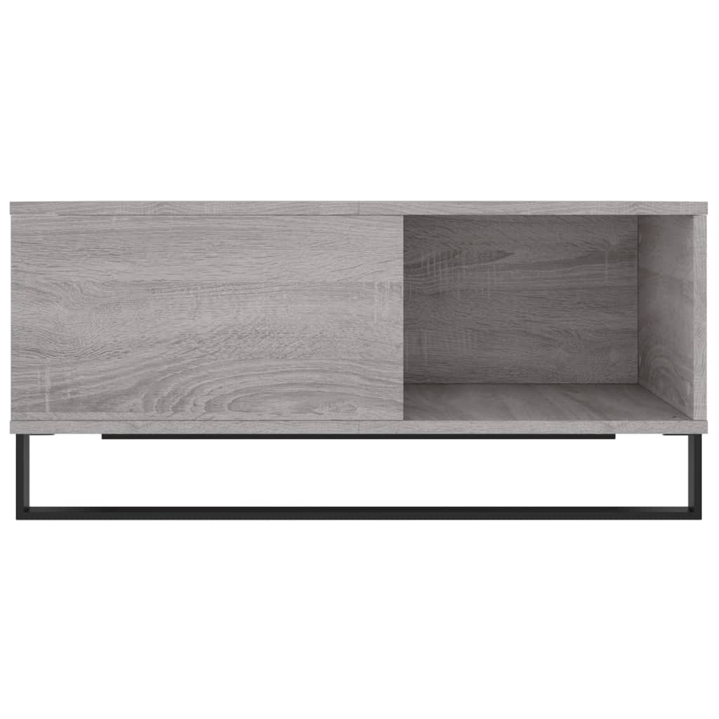 Τραπεζάκι Σαλονιού Γκρι Sonoma 80x80x36,5εκ. Επεξεργασμένο Ξύλο - Pakobazaar
