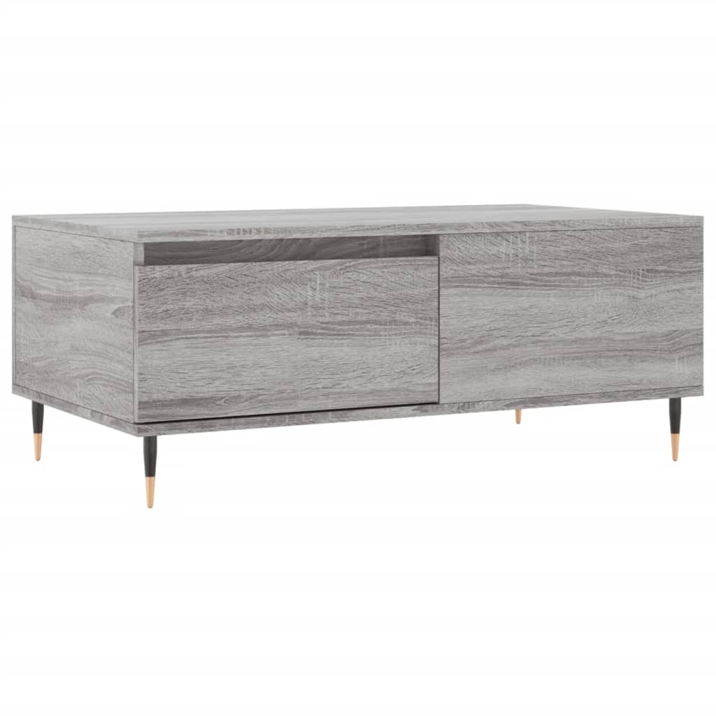 Τραπεζάκι Σαλονιού Γκρι Sonoma 90x50x36,5εκ. Επεξεργασμένο Ξύλο