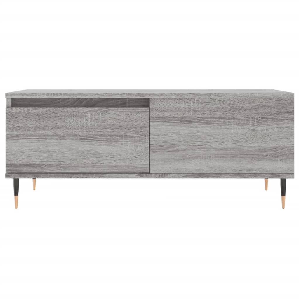 Τραπεζάκι Σαλονιού Γκρι Sonoma 90x50x36,5εκ. Επεξεργασμένο Ξύλο
