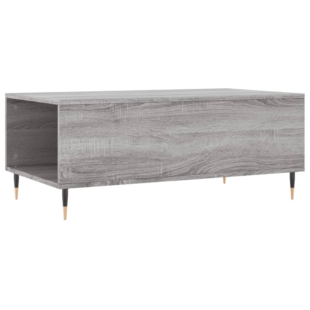 Τραπεζάκι Σαλονιού Γκρι Sonoma 90x50x36,5εκ. Επεξεργασμένο Ξύλο