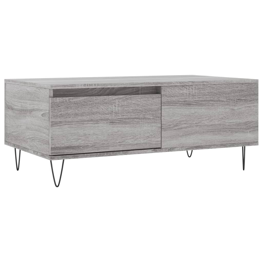 Τραπεζάκι Σαλονιού Γκρι Sonoma 90x50x36,5εκ. Επεξεργασμένο Ξύλο