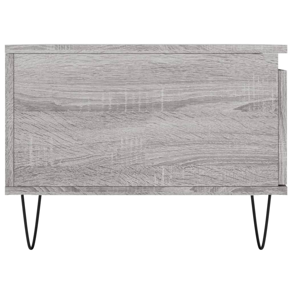 Τραπεζάκι Σαλονιού Γκρι Sonoma 90x50x36,5εκ. Επεξεργασμένο Ξύλο
