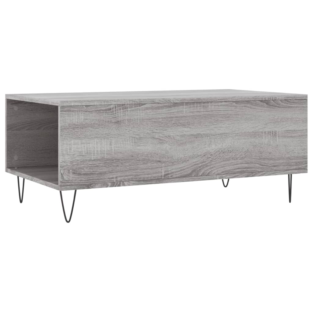 Τραπεζάκι Σαλονιού Γκρι Sonoma 90x50x36,5εκ. Επεξεργασμένο Ξύλο