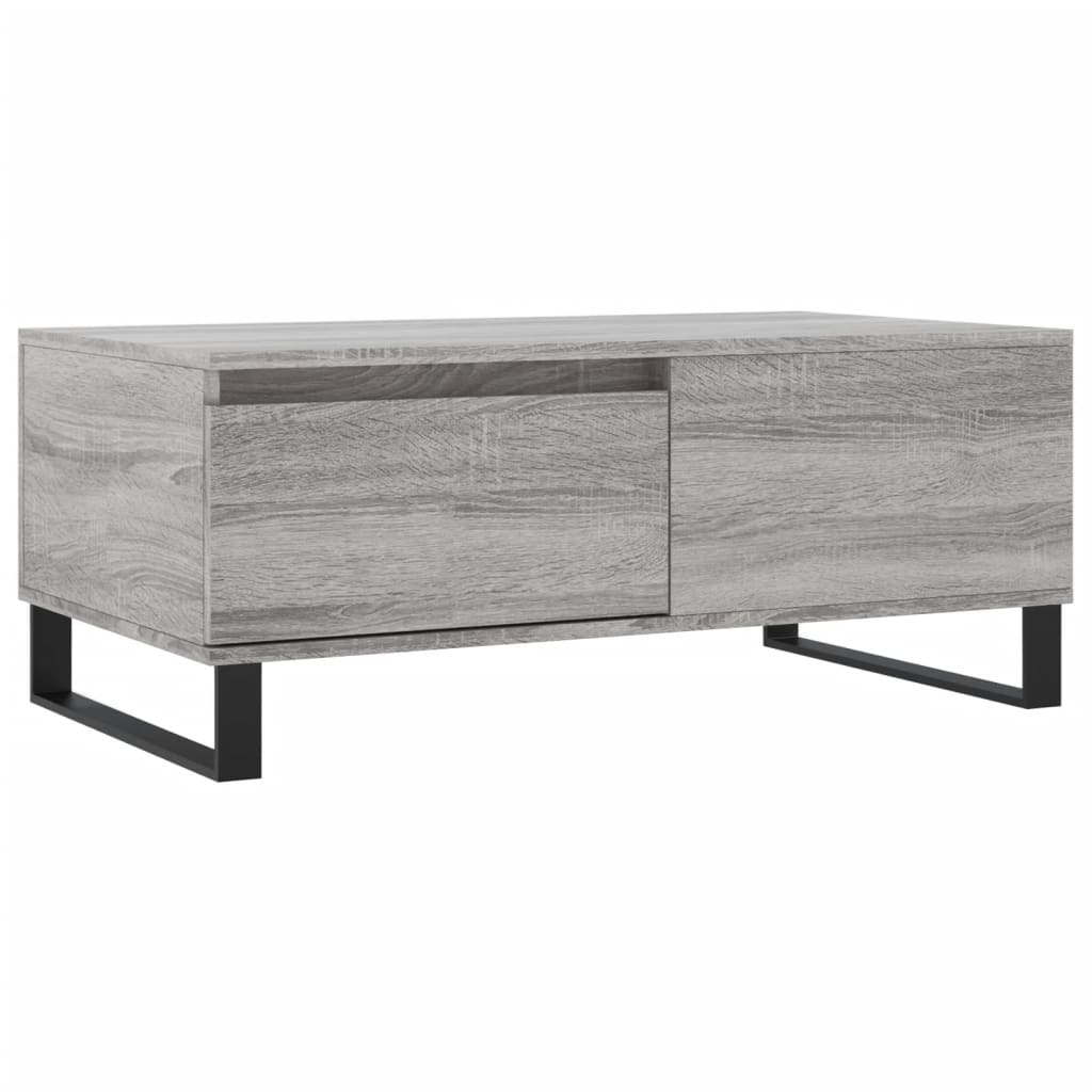 Τραπεζάκι Σαλονιού Γκρι Sonoma 90x50x36,5εκ. Επεξεργασμένο Ξύλο